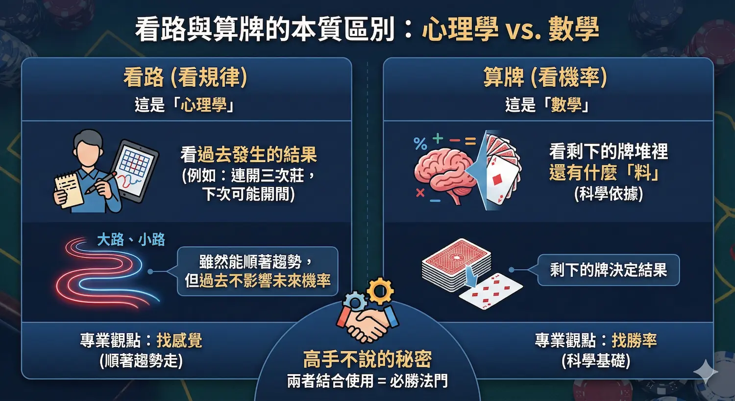 「看路」跟「算牌」有什麼不一樣？