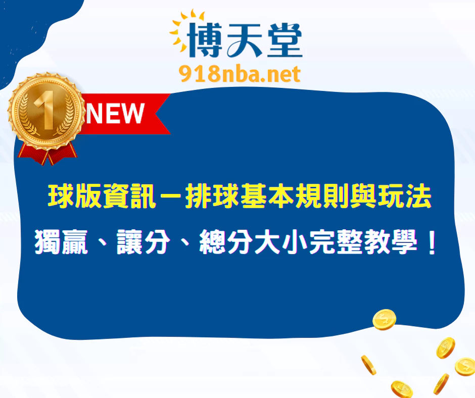 球版資訊－排球基本規則與玩法｜獨贏讓分總分大小完整教學（2025最新）